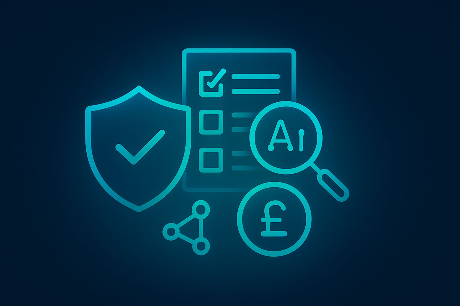 Operations team in a UK SME reviewing an AI evaluation dashboard with clear pass/fail metrics